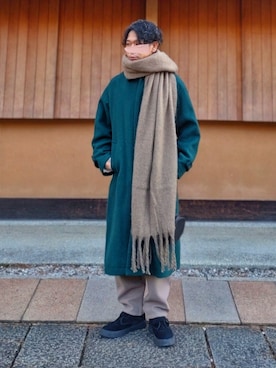 「TIDEWAY（タイドウェイ）のアイテム」を使った、しょーわさん（メンズ・168cm）の冬コーディネート