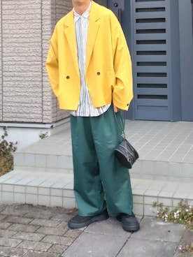 「TIDEWAY（タイドウェイ）のアイテム」を使った、しょーわさん（メンズ・168cm）の秋コーディネート