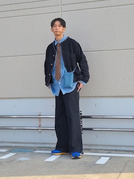 「EDWIN（エドウィン）のアイテム（デニムジャケット）」を使った、しょーわさん（メンズ・168cm）の春コーディネート