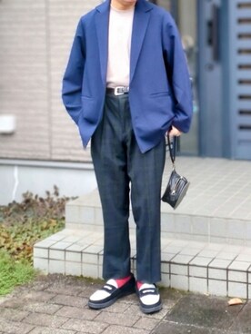 「TIDEWAY（タイドウェイ）のアイテム」を使った、しょーわさん（メンズ・168cm）の秋コーディネート