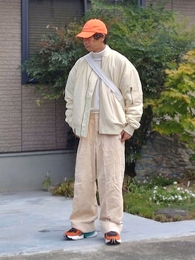 「GLOSTER（グロスター）のアイテム」を使った、しょーわさん（メンズ・168cm）の秋コーディネート