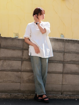 「MOUSSY（マウジー）のアイテム」を使った、NANA@かみちぃさん（骨格ナチュラル・レディース・166cm）の冬コーディネート