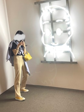 「JUEMI（ジュエミ）のアイテム（トップス）」を使った、CHICHIさん（レディース・155cm）の夏コーディネート