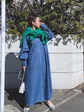 Laveange ラビアンジェ の デニムマキシワンピース ワンピース Wear