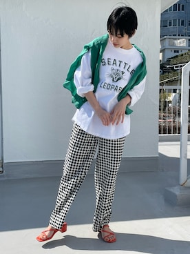 「SCREEN STARS（スクリーンスターズ）のアイテム」を使った、Laveange officialさん（レディース・158cm）の春コーディネート