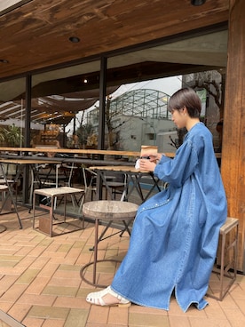 「アイテム（ワンピース）」を使った、Laveange officialさん（レディース・158cm）の春コーディネート