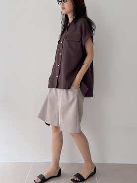 「ショートパンツ」｜Laveange officialさん（骨格ウェーブ・レディース・160cm）の夏コーディネート