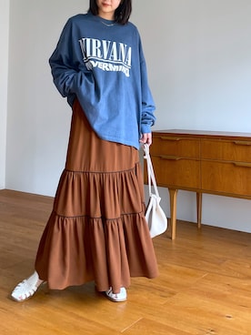 「GOOD ROCK SPEED（グッドロックスピード）のアイテム」を使った、Laveange officialさん（レディース・160cm）の春コーディネート