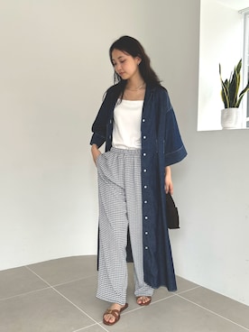 「ガウン」｜Laveange officialさん（レディース・160cm）の夏コーディネート