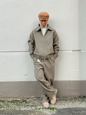 「アイテム（セットアップ）」を使った、はっしーさん（メンズ・172cm）の冬コーディネート