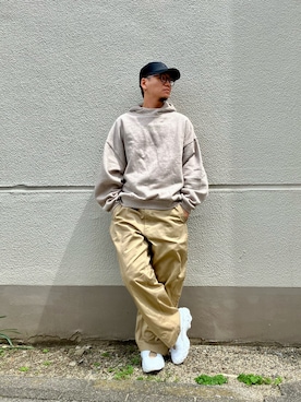 「LACOSTE（ラコステ）のアイテム」を使った、はっしーさん（メンズ・172cm）の春コーディネート