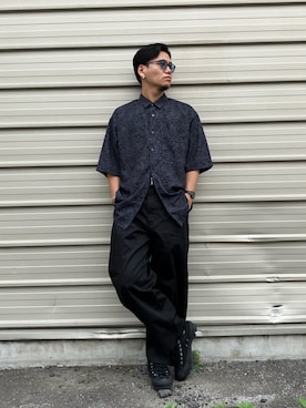 「Confirm（コンファーム）のアイテム」を使った、はっしーさん（メンズ・172cm）の夏コーディネート