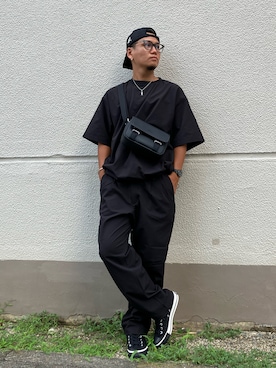 「コンバース」｜はっしーさん（メンズ・172cm）の夏コーディネート