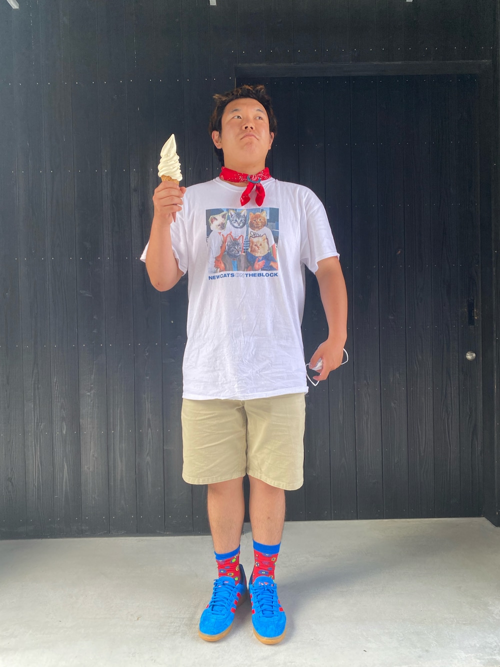 「白Tシャツ、白T」｜「AKISHIKA/designのアイテム（Tシャツ/カットソー、ホワイト系）」を使った、うみおとさん（メンズ・165cm）の夏コーディネートの1枚目の写真