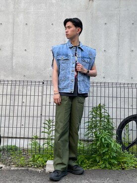 デニムベスト のメンズ人気ファッションコーディネート Wear