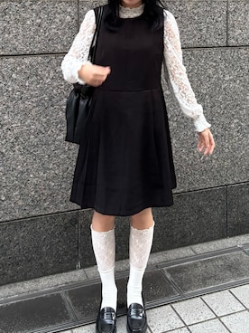 「LAC-VERT（ラック・ヴェール）のアイテム」を使った、かれんさん（レディース・155cm）の夏コーディネート
