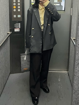 「GRL（グレイル）のアイテム（ジャケット/アウター）」を使った、かれんさん（レディース・155cm）の春コーディネート