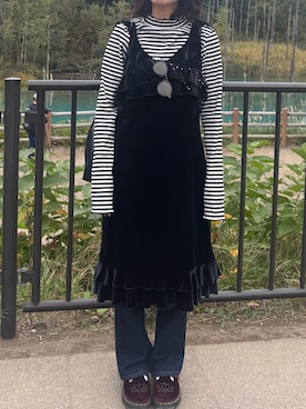 「アイテム（その他シューズ）」を使った、かれんさん（レディース・155cm）の秋コーディネート