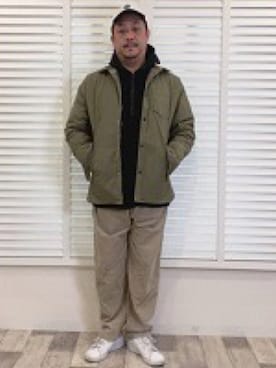 「BRIXTON（ブリクストン）のアイテム（キャップ）」を使った、DAIさん（メンズ・171cm）の秋コーディネート