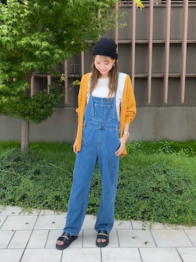「FREE'S MART（フリーズマート）のアイテム（オールインワン・サロペット）」を使った、♡marie♡さん（レディース・163cm）の夏コーディネート