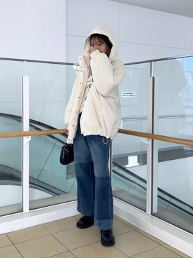 「FREE'S MART（フリーズマート）のアイテム（ジャケット/アウター）」を使った、♡marie♡さん（骨格ウェーブ・レディース・163cm）の冬コーディネート