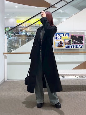 「FREE'S MART（フリーズマート）のアイテム（チェスターコート）」を使った、♡marie♡さん（レディース・163cm）の秋コーディネート
