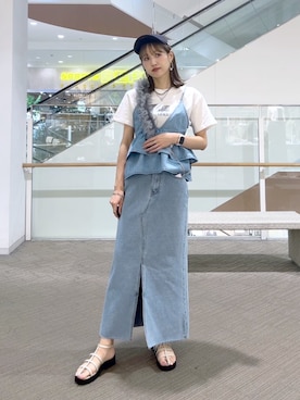 「FREE'S MART（フリーズマート）のアイテム（PC・スマホグッズ/家電）」を使った、♡marie♡さん（レディース・163cm）の夏コーディネート