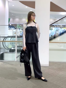 「ビスチェコーデ」｜「アイテム（その他トップス）」を使った、♡marie♡さん（レディース・163cm）の春コーディネート