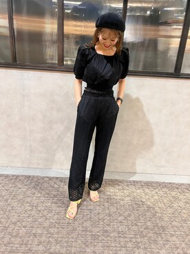 「シンフルコーデ」｜「アイテム（ハンチング/ベレー帽）」を使った、♡marie♡さん（レディース・163cm）の春コーディネート