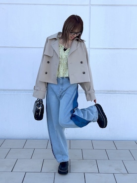 「FREE'S MART（フリーズマート）のアイテム（ジャケット/アウター）」を使った、♡marie♡さん（骨格ウェーブ・レディース・163cm）の春コーディネート