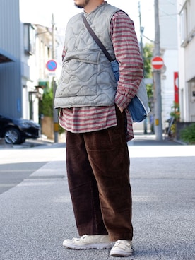 「MADE by sunny side up（サニーサイドアップ）のアイテム」を使った、yoheiさん（メンズ・175cm）の秋コーディネート