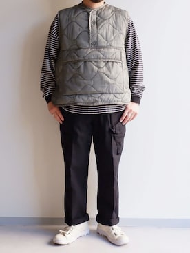 「weac.（ウィークス）のアイテム」を使った、yoheiさん（メンズ・175cm）の秋コーディネート