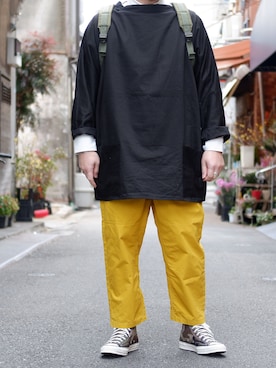 「weac.（ウィークス）のアイテム」を使った、yoheiさん（メンズ・175cm）の冬コーディネート
