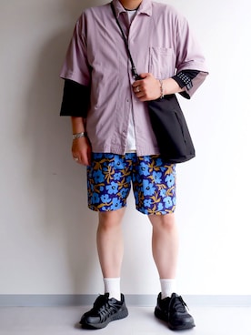 「weac.（ウィークス）のアイテム」を使った、yoheiさん（メンズ・175cm）の夏コーディネート