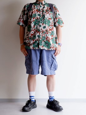 「weac.（ウィークス）のアイテム」を使った、yoheiさん（メンズ・175cm）の夏コーディネート