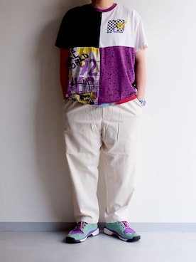 「THRIFTY LOOK（スリフティールック）のアイテム」を使った、yoheiさん（メンズ・175cm）の夏コーディネート