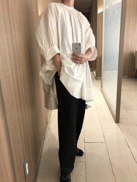 MIKI UCHIKOSHIさん（レディース・157cm）の夏コーディネート