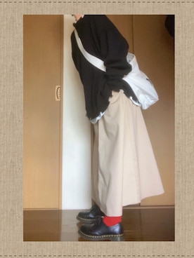 「MARGARET HOWELL（マーガレットハウエル）のアイテム」を使った、🅂🄰🄲🄷🄸さん（レディース・156cm）の春コーディネート