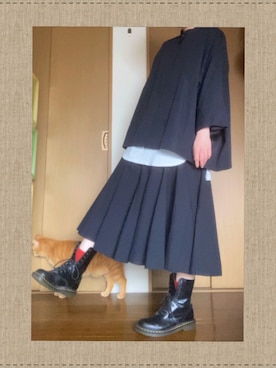 「猫」｜「アイテム（その他）」を使った、🅂🄰🄲🄷🄸さん（レディース・156cm）の春コーディネート