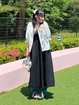「AS KNOW AS plus（アズノゥアズプラス）のアイテム（ワンピース/ドレス）」を使った、AS KNOW AS plus/アズノゥアズプラスさん（レディース・158cm）の夏コーディネート