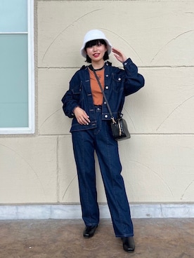 「AS KNOW AS plus（アズノゥアズプラス）のアイテム（帽子）」を使った、AS KNOW AS plus/アズノゥアズプラスさん（レディース・158cm）の秋コーディネート