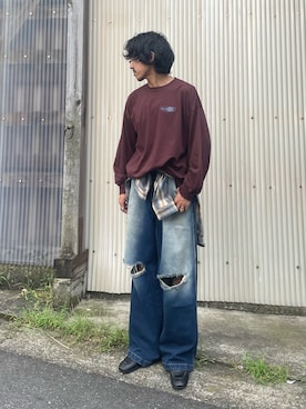 「AS KNOW AS plus（アズノゥアズプラス）のアイテム」を使った、AS KNOW AS plus/アズノゥアズプラスさん（メンズ・173cm）の夏コーディネート