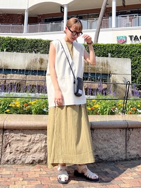 AS KNOW AS plus/アズノゥアズプラスさん（レディース・158cm）の夏コーディネート