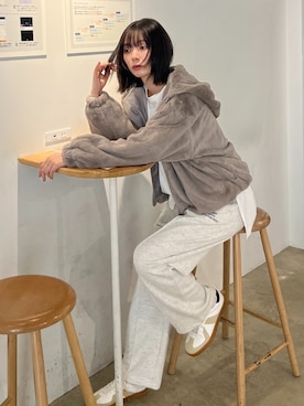「AS KNOW AS plus（アズノゥアズプラス）のアイテム（ブルゾン）」を使った、AS KNOW AS plus/アズノゥアズプラスさん（レディース・158cm）の秋コーディネート