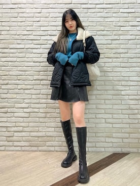 「AS KNOW AS plus（アズノゥアズプラス）のアイテム（ブルゾン）」を使った、AS KNOW AS plus/アズノゥアズプラスさん（レディース・158cm）の秋コーディネート