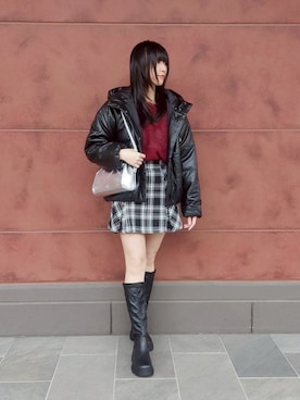 「AS KNOW AS plus（アズノゥアズプラス）のアイテム（トップス）」を使った、AS KNOW AS plus/アズノゥアズプラスさん（レディース・158cm）の冬コーディネート