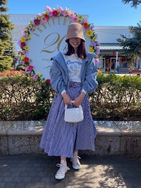 「AS KNOW AS plus（アズノゥアズプラス）のアイテム（帽子）」を使った、AS KNOW AS plus/アズノゥアズプラスさん（レディース・158cm）の春コーディネート