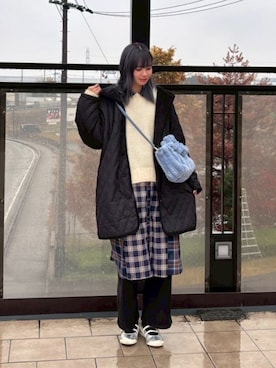 「AS KNOW AS plus（アズノゥアズプラス）のアイテム」を使った、AS KNOW AS plus/アズノゥアズプラスさん（レディース・158cm）の冬コーディネート