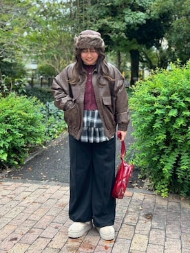 「AS KNOW AS plus（アズノゥアズプラス）のアイテム」を使った、AS KNOW AS plus/アズノゥアズプラスさん（レディース・158cm）の冬コーディネート