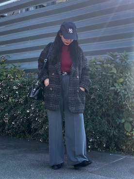 「AS KNOW AS plus（アズノゥアズプラス）のアイテム」を使った、AS KNOW AS plus/アズノゥアズプラスさん（レディース・158cm）の冬コーディネート